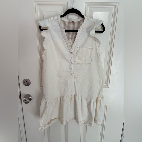 Anthropologie | Pilcro Ruffled Sleeve Flounced Dress Size Small - Picture 2 of 7